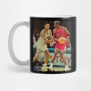 Michael Jordan vs Dell Curry Mug